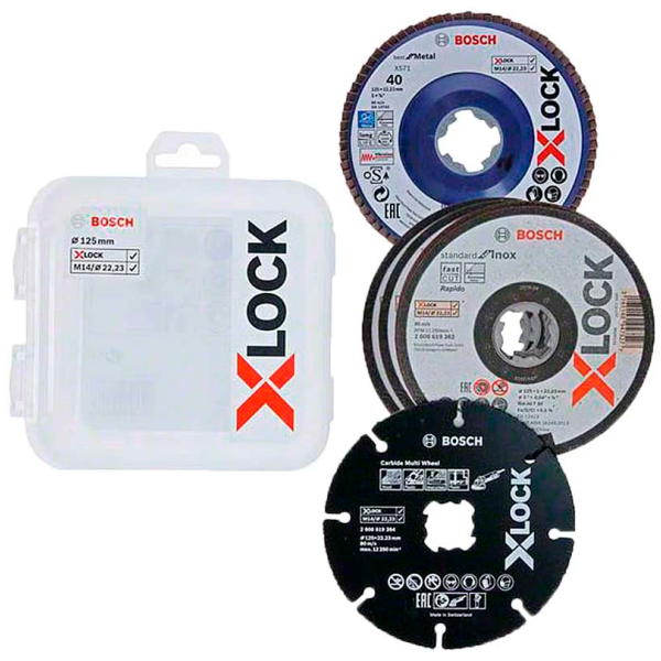 Набор кругов Bosch X-Lock 125 мм, 5 шт