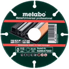 Алмазний відрізний диск для металу Metabo 115x1,3x22,23 мм, Universal professional