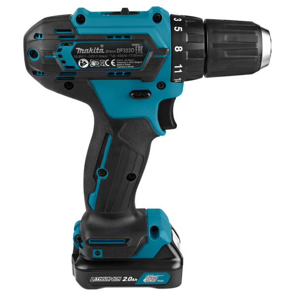 Аккумуляторный шуруповерт Makita DF333DSAE, 2x2.0Ah, з/у, кейс