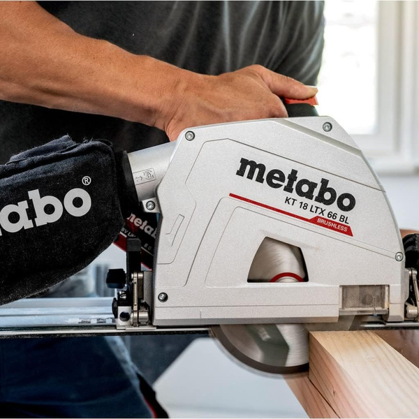 Акумуляторна дискова пила Metabo KS 18 LTX 66 BL, 2xLiHD 8.0Ah, з/п ASC 145, шина FS 160, кейс