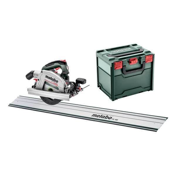 Акумуляторна занурювальна дискова пила Metabo KS 18 LTX 66 BL, каркас, напрямна шина FS 160, кейс