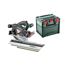 Акумуляторна дискова пила Metabo KS 18 LTX 57, каркас, торцювальна шина KFS 44, кейс