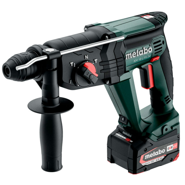 Акумуляторний перфоратор Metabo KH 18 LTX 24, 2x4.0 Ah, ASC 55, кейс MetaBox 145 L