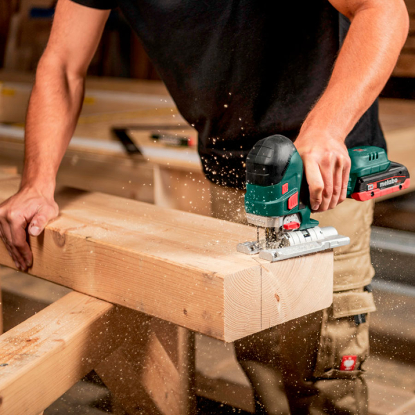 Аккумуляторный лобзик Metabo STA 18 LTX 150 BL, каркас, 3 пильных полотна