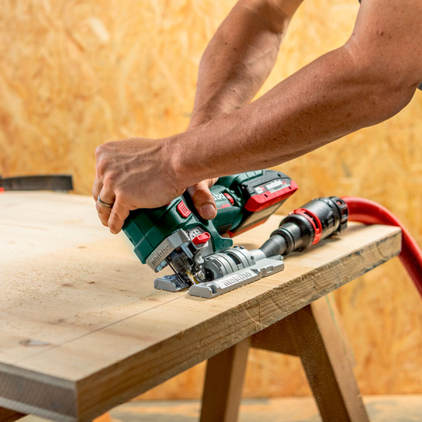 Аккумуляторный лобзик Metabo STA 18 LTX 150 BL, каркас, 3 пильных полотна
