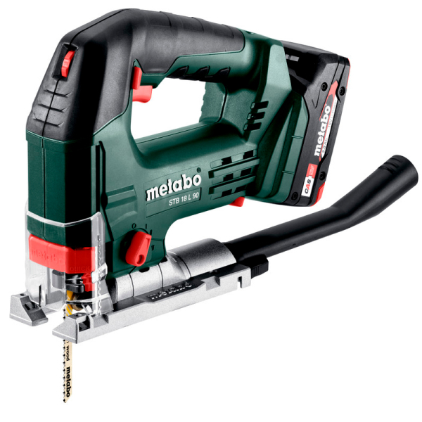 Аккумуляторный лобзик Metabo STB 18 L 90, 2 пильных полотна, без акб