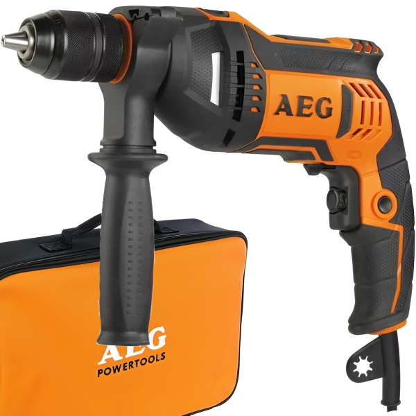 Дрель AEG BE 750 RE, в сумке