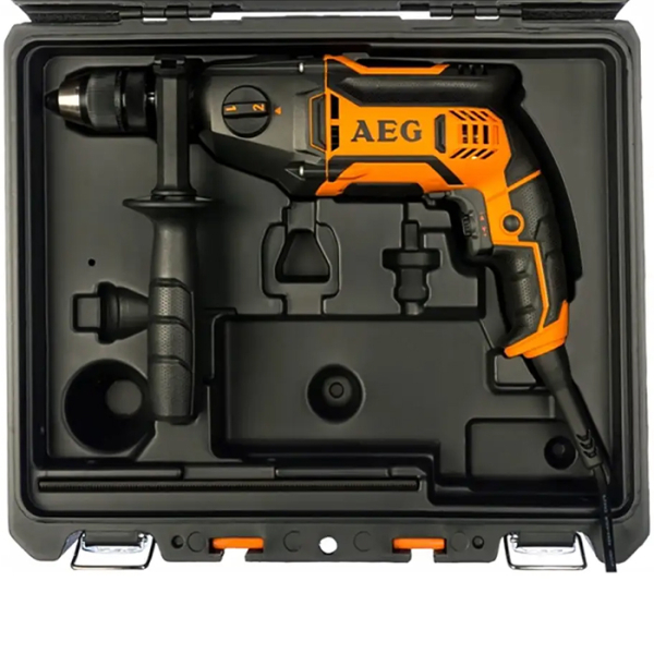 Дрель ударная AEG SB2E 850 R, в кейсе