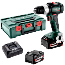 Акумуляторний шуруповерт Metabo BS 18 LT BL, 2x4 Ah, ASC 55, Metabox 145