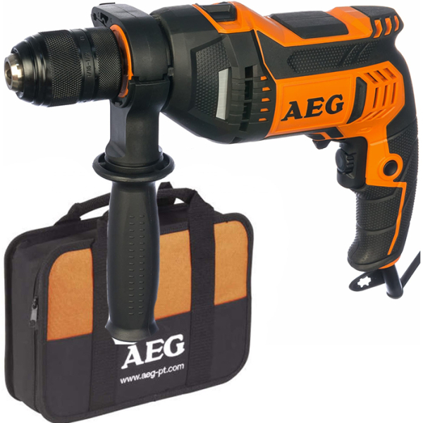 Ударная дрель AEG SBE 705 RE, в сумке
