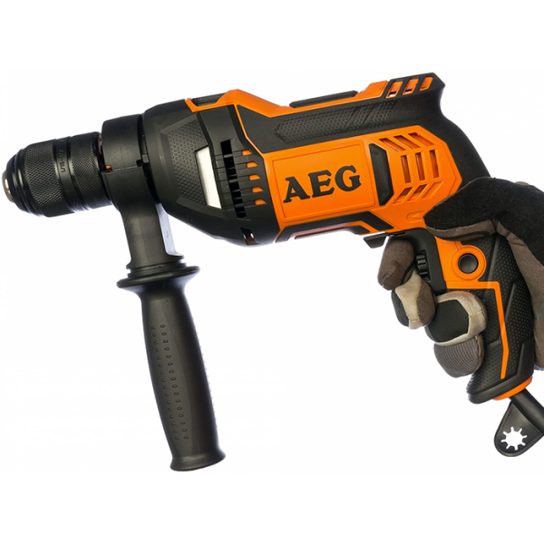 Ударний дриль AEG SBE 750 RE, в кейсе