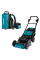Аккумуляторная газонокосилка Makita LM001CZ с рюкзаком для аккумуляторов PDC01, каркас