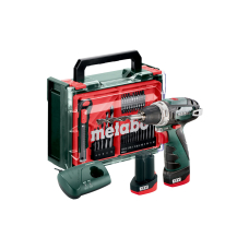 Аккумуляторный шуруповерт Metabo PowerMaxx BS Basic SET, 12V 2x2.0 Аh, LC 24, Mobile Workshop