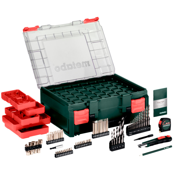 Акумуляторний шуруповерт Metabo BS 18 Set, 2x2.0 Аh, з/п SC 36, комплект приладдя