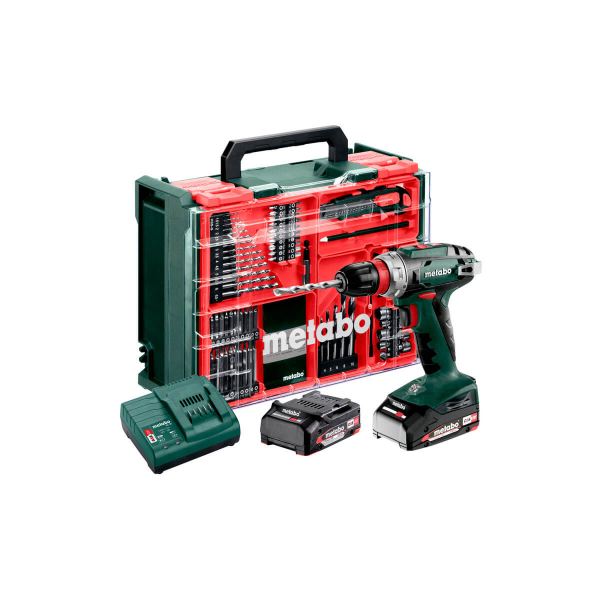Акумуляторний шуруповерт Metabo BS 18 Quick, 2х2.0Аh, з/п, кейс Mobile Workshop