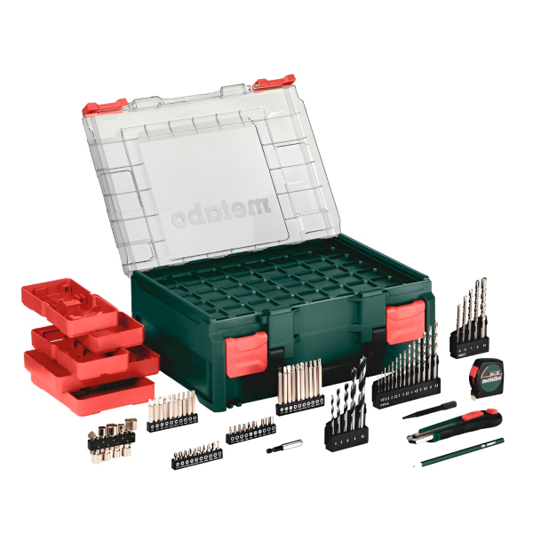 Акумуляторний ударний шуруповерт Metabo SB 18 L, 2x2.0 Ah, з/п SC 30, кейс + комплект 78 шт