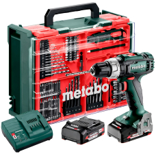 Акумуляторний ударний шуруповерт Metabo SB 18 L, 2x2.0 Ah, з/п SC 30, кейс + комплект 78 шт