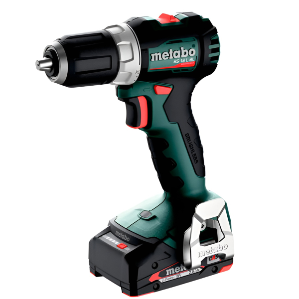 Аккумуляторный шуруповерт Metabo BS 18 L BL, 2x2.0 Ah, SC 36, кейс MetaBox 145