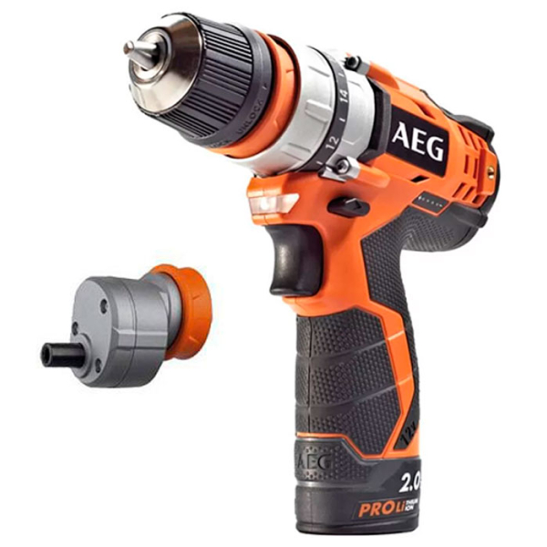Акумуляторный шуруповерт AEG BSB 12C2 LI-202B KIT3, 2x2.0 Ah, з/у, сумка