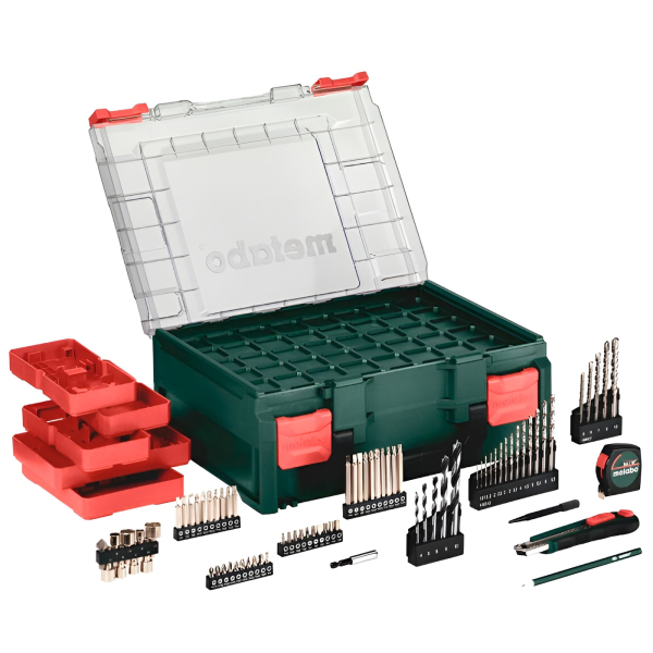 Аккумуляторный ударный шуруповерт Metabo SB 18 L BL, 2x2.0 Ah, з/у SC 30, кейс + принадлежности 78 шт