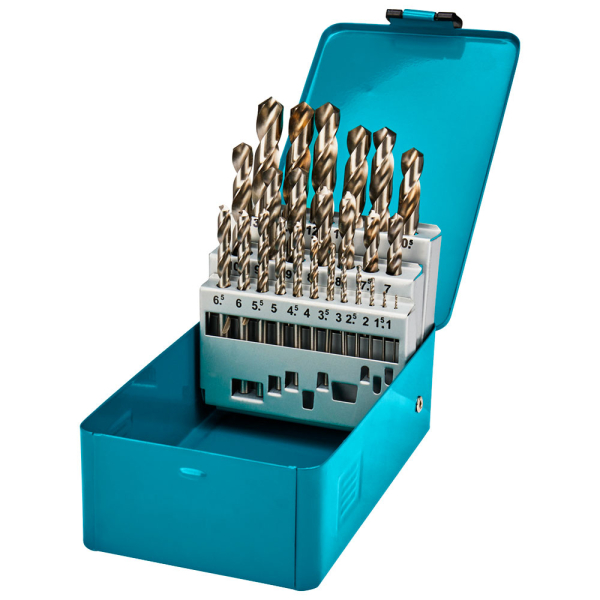 Набір свердел Makita HSS-G по металу 1-13 мм, 25 шт 