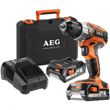 Аккумуляторный шуруповерт AEG BS18C2LI-202C, 2x2.0 Ah, з/у, кейс