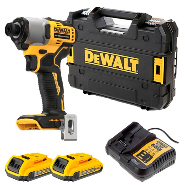 Аккумуляторный винтоверт DeWALT DCF840D2T, 2x18V XR Li-lon PowerStack 2 Аh, з/у, в кейсе TSTAK