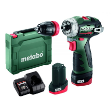 Аккумуляторный шуруповерт Metabo PowerMaxx BS BL Q, 12V 2x2.0 Ah, LC 24, кейс