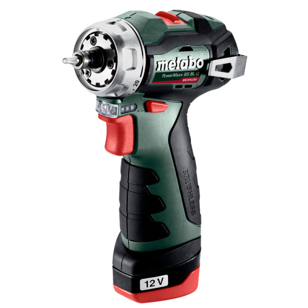 Аккумуляторный шуруповерт Metabo PowerMaxx BS BL Q, 12V 2x2.0 Ah, LC 24, кейс