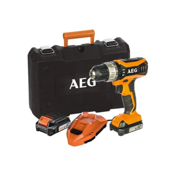 Акумуляторний ударний шуруповерт AEG BSB12G3Li-202C, 2x2 Ah, з/п, кейс