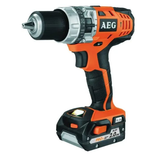 Аккумуляторный ударный шуруповерт AEG BSB14CLi-202C, 2x2.0 Ah, з/у, кейс