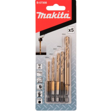 Набор сверл по металлу HSS-TiN Makita, 5 шт