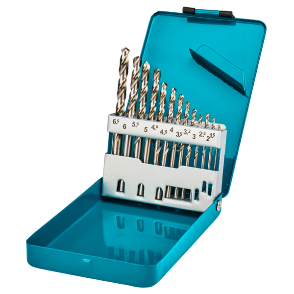 Набір свердел Makita HSS-G по металу 1-6,5 мм, 13 шт 