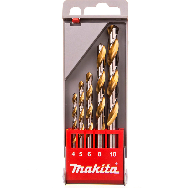 Набор сверл HSS по металлу Makita, 5 шт