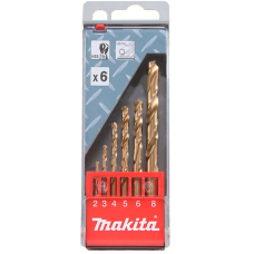 Набор сверл по металлу HSS-TIN Makita, 6 шт
