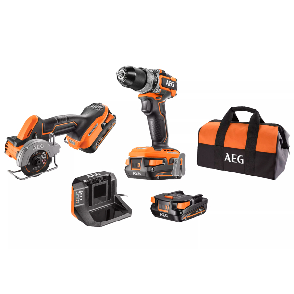 Набор аккумуляторных инструментов AEG JP18HLI-202B