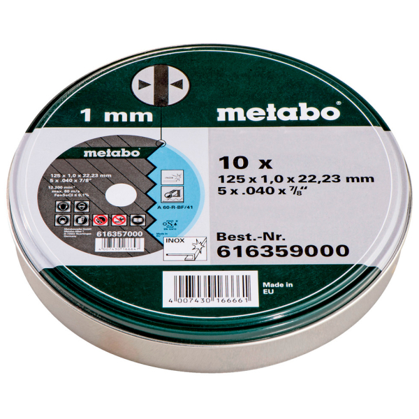 Отрезной круг Metabo SP Inox 180x1,5x22,23 мм, TF 41, 10 шт