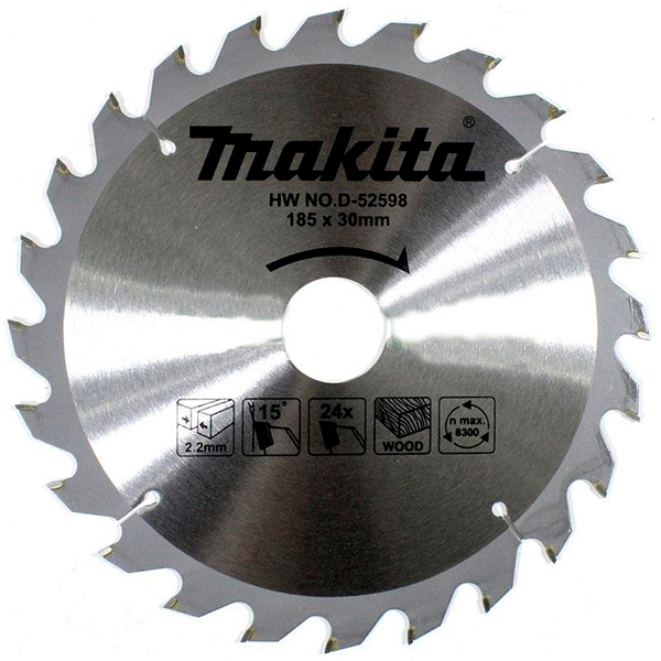 Диск Makita ТСТ по дереву 185x30 мм, 24T