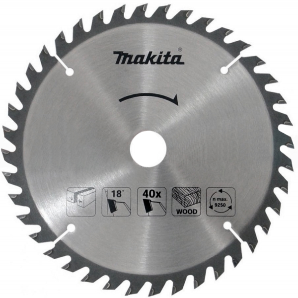Диск Makita ТСТ по дереву 185x30 мм, 40T