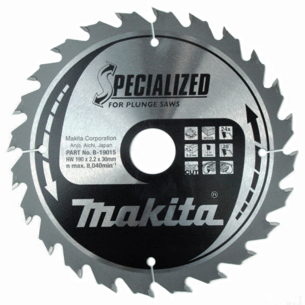 Пильный диск Makita Specialized для погружных пил 190х30 мм 24T