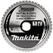 Диск Makita SPECIALIZED по металлу 136x20 мм, 50T