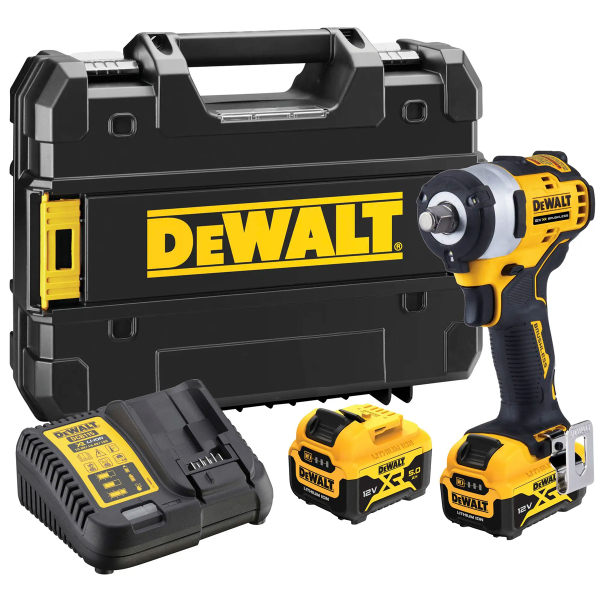 Акумуляторний гайковерт DeWALT DCF901P2, 2x12 В Li-Ion XR 5.0 Ah, з/п, в кейсі TSTAK