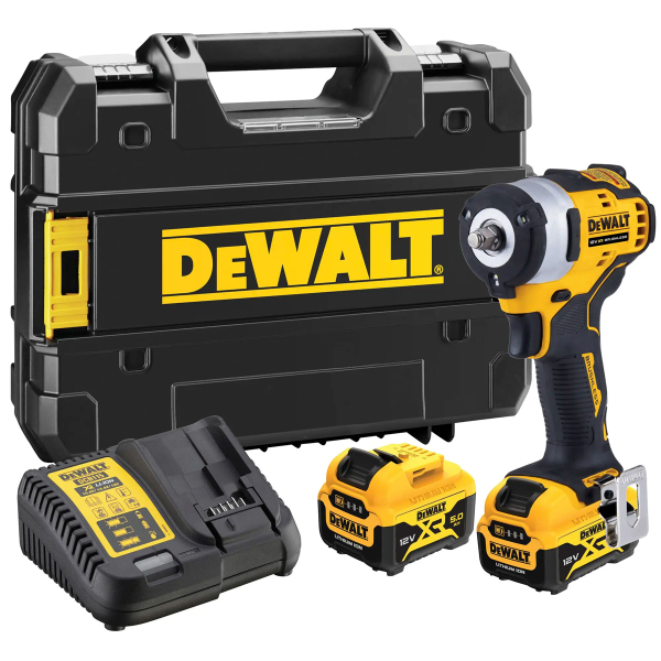 Акумуляторний гайковерт DeWALT DCF903P2, 2x12 V Li-Ion XR 5.0 Ah, з/п, в кейсі TSTAK