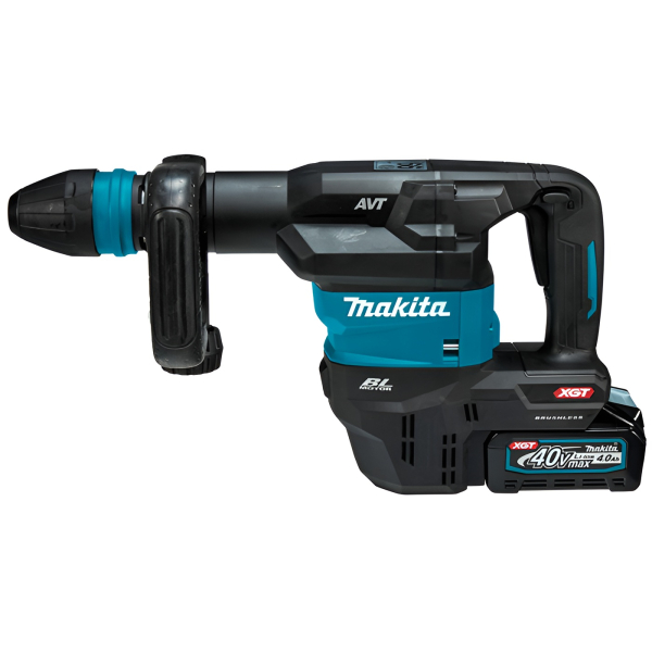 Аккумуляторный отбойный молоток Makita HM001GM201 XGT, 2x4.0Ah, DC40RA, кейс