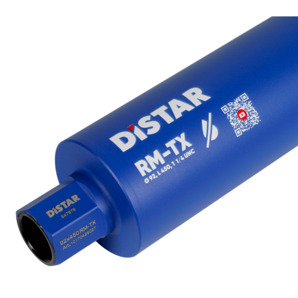 Алмазне свердло Distar DDS-W 092x450 мм 6x1 1/4 UNC RM-TX