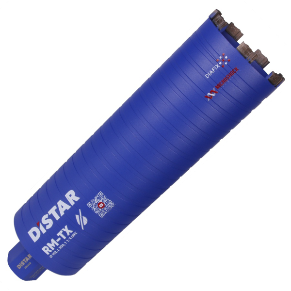 Алмазное сверло Distar DDS-W 102x300 мм 7x1 1/4 UNC RM-TX