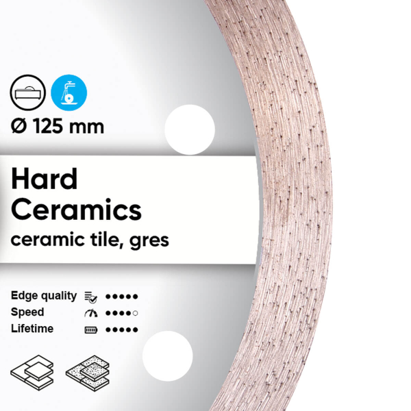 Круг алмазний Distar 1A1R 125x22.23 мм Hard ceramics