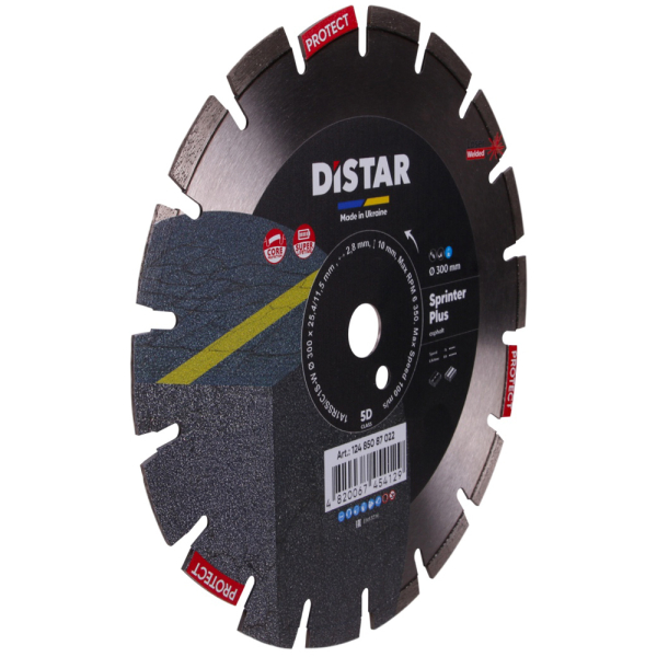 Алмазний круг Distar 1A1RSS 300x25,4 мм Sprinter Plus