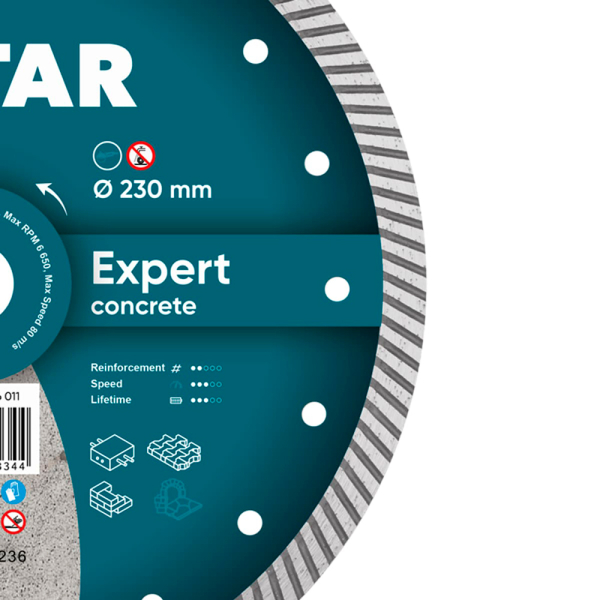 Алмазний круг Distar Turbo 230x22.23 мм Expert