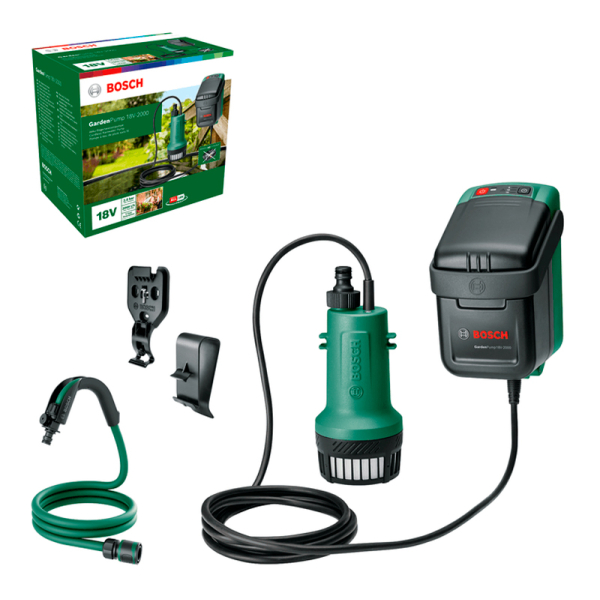 Аккумуляторный насос Bosch GardenPump 18, 1 акб 18В 2,5 Ah